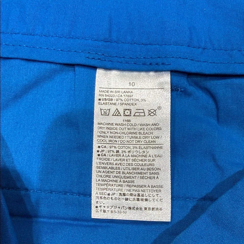 Banana Republic women’s Pleated High Waist Blue Shorts Wide Leg Size 10 - Picture 9 of 11